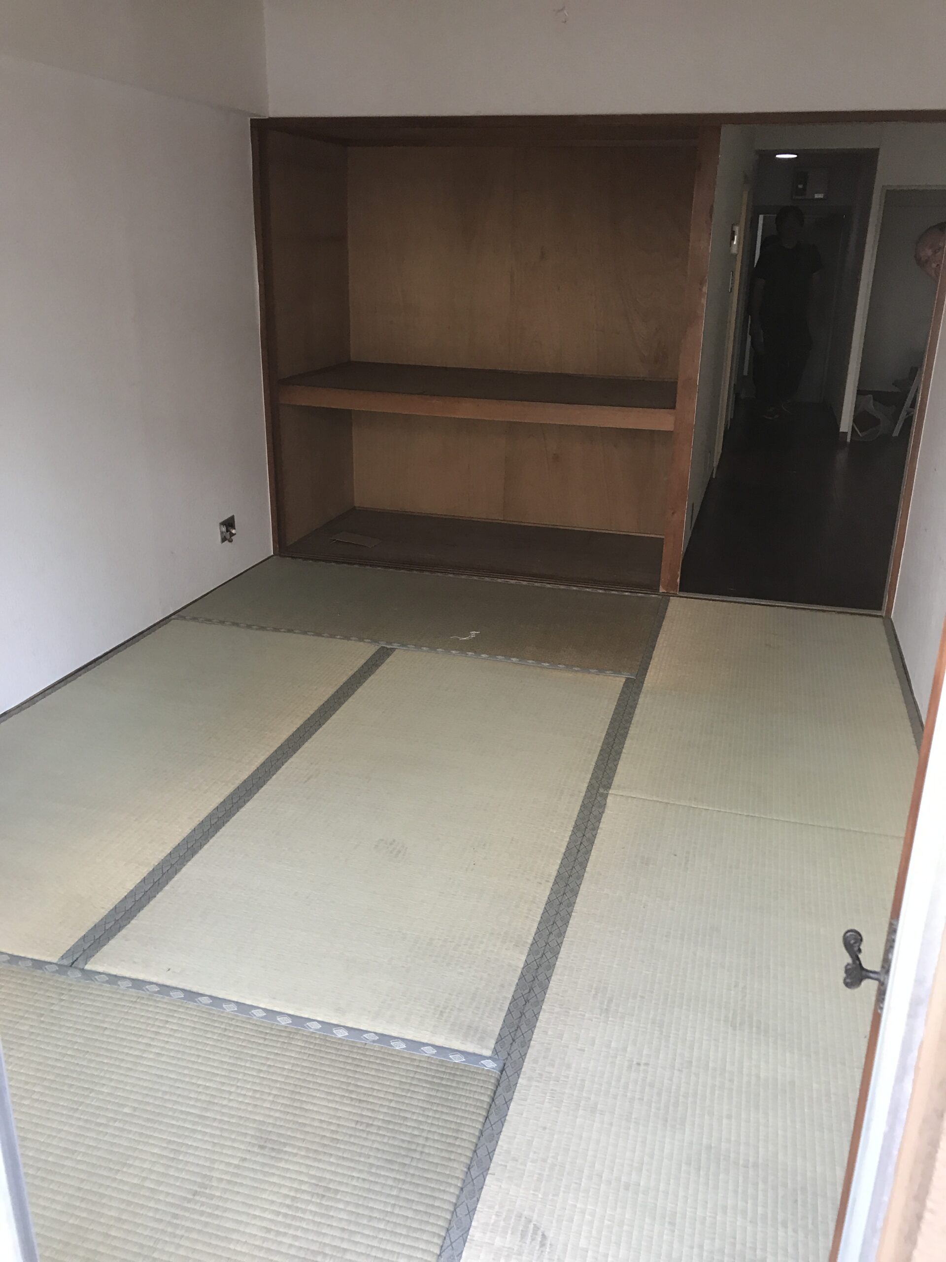 和室を洋室に改修の施工前の状態の写真